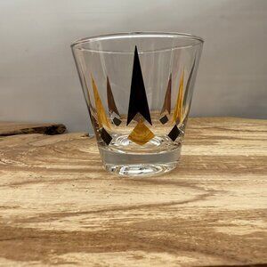 Vintage - Anchor Hocking - Golden Peaks - Whiskey - Old Fashion - Low Ball Glass